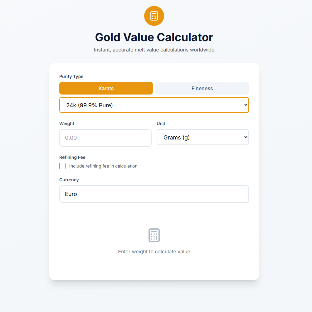 The Gold Calculator logo