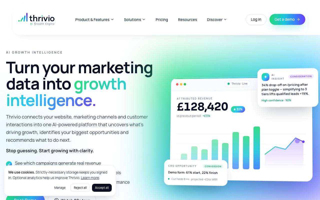 Thrivio screenshot