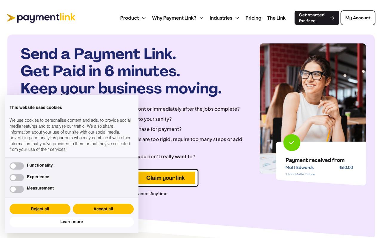 Payment Link screenshot