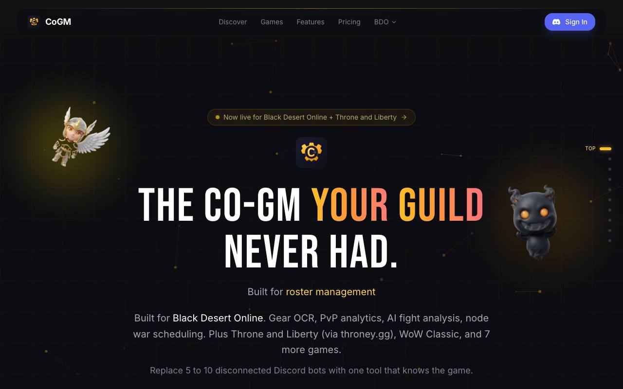 Co-GM screenshot