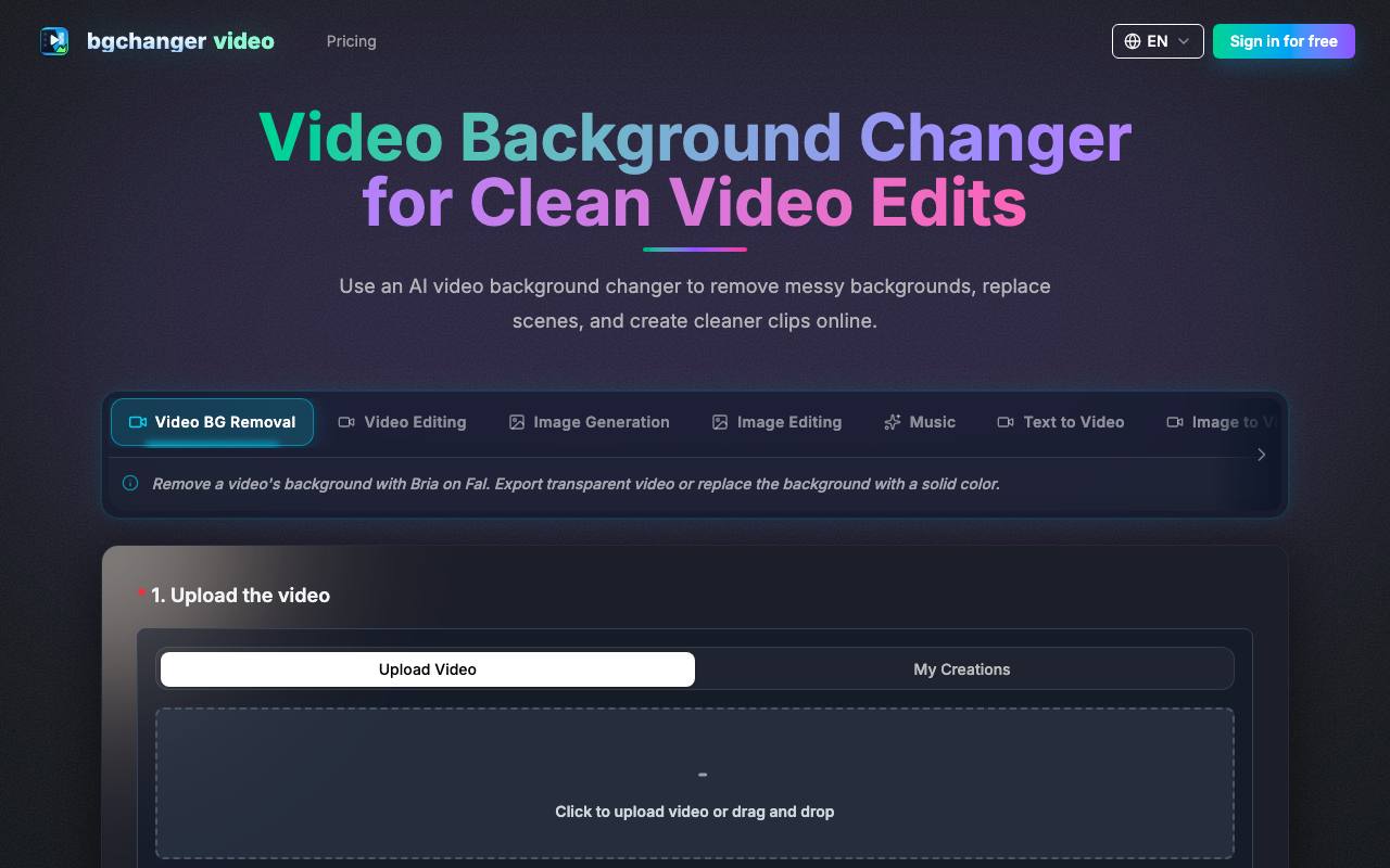 AI Video Background Changer screenshot
