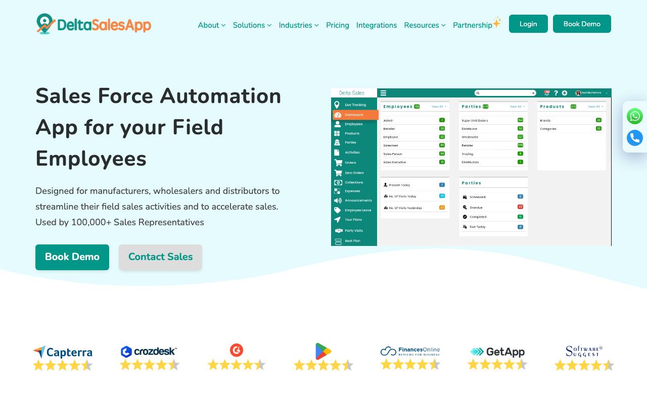 Delta Sales App – Field Sales Automation Software screenshot