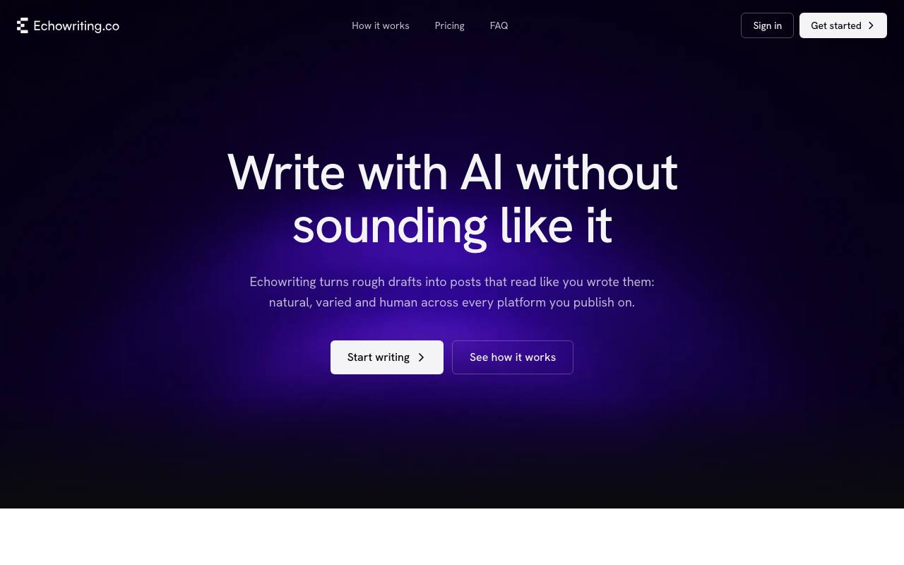EchoWriting screenshot