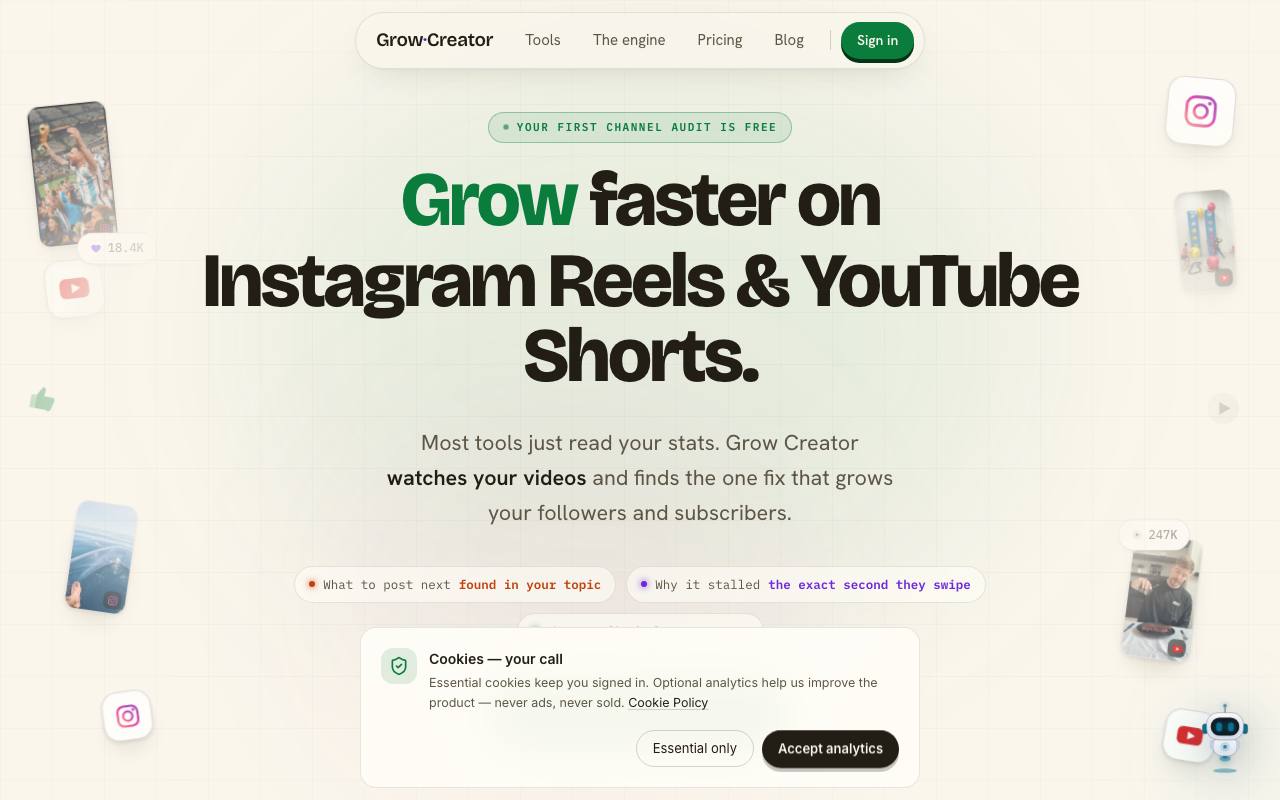Grow Creator screenshot