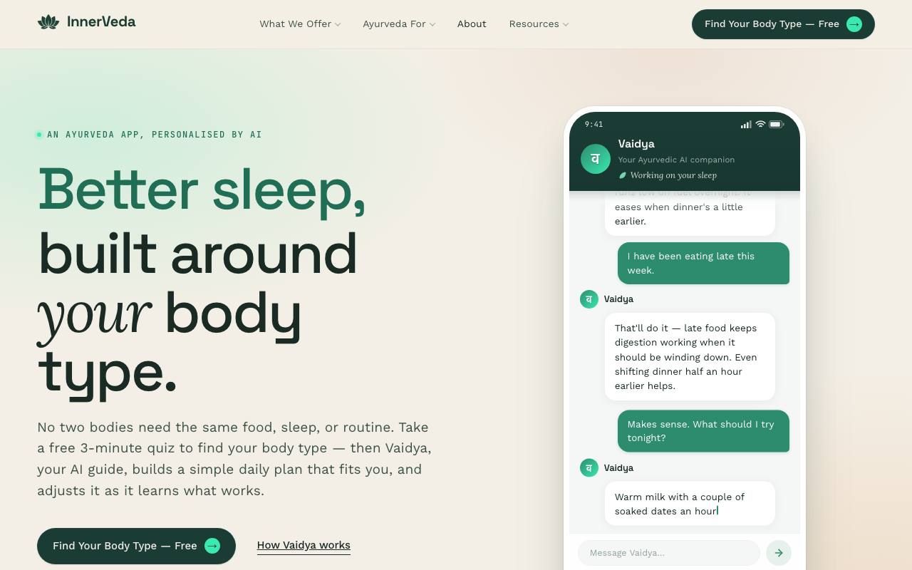 InnerVeda screenshot