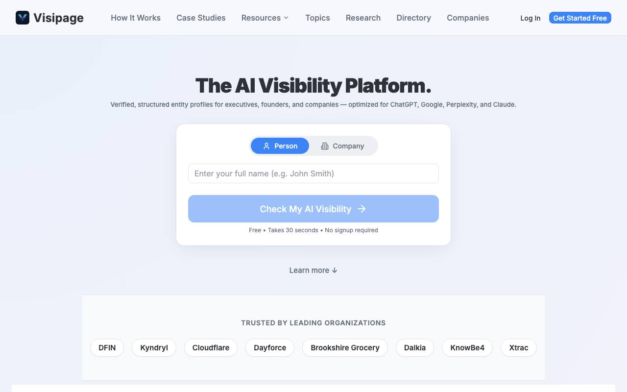 Visipage screenshot