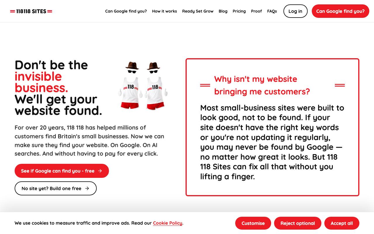 118 118 Sites screenshot
