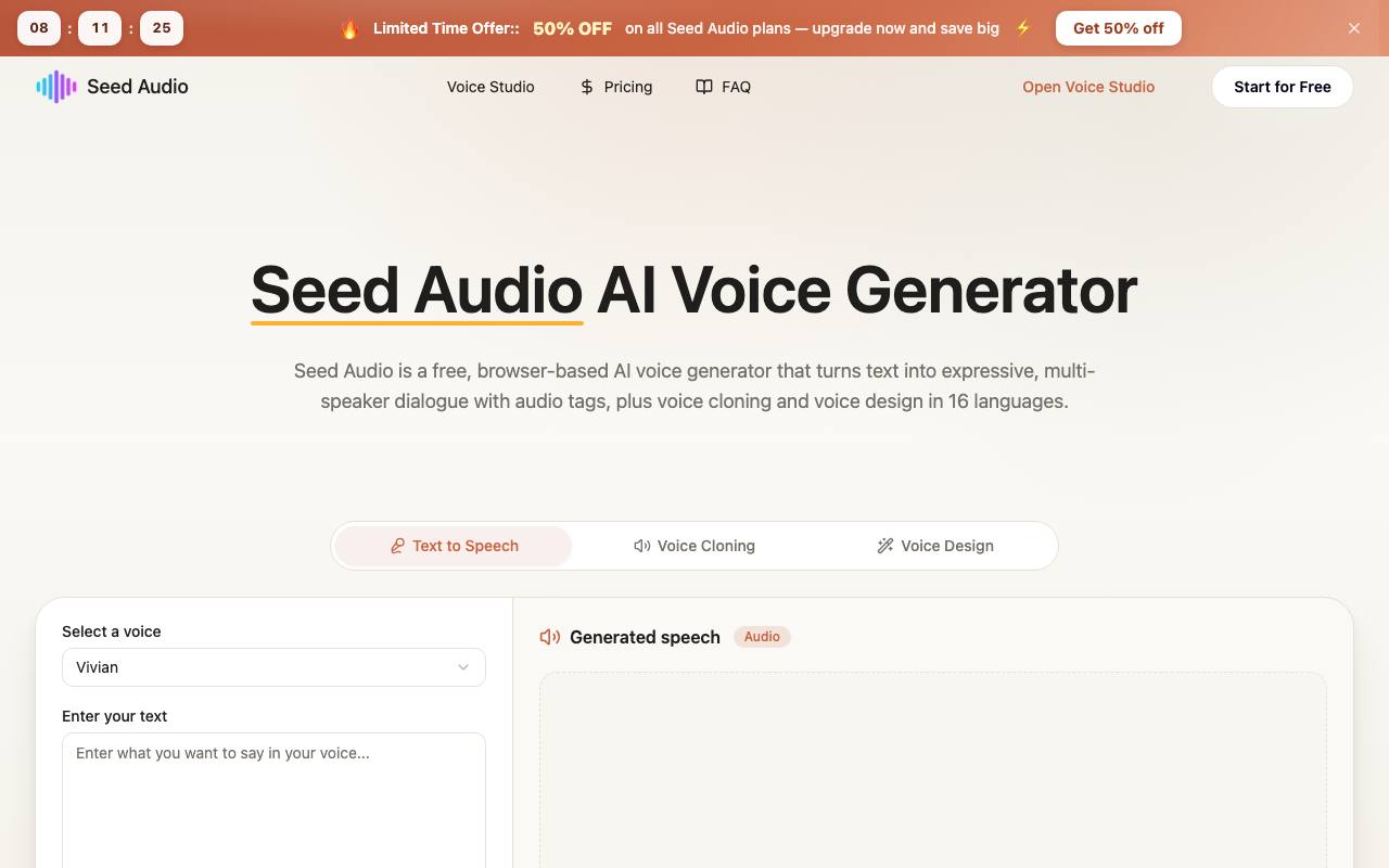 Seed Audio screenshot