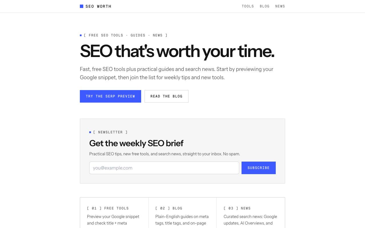 SeoWorth screenshot