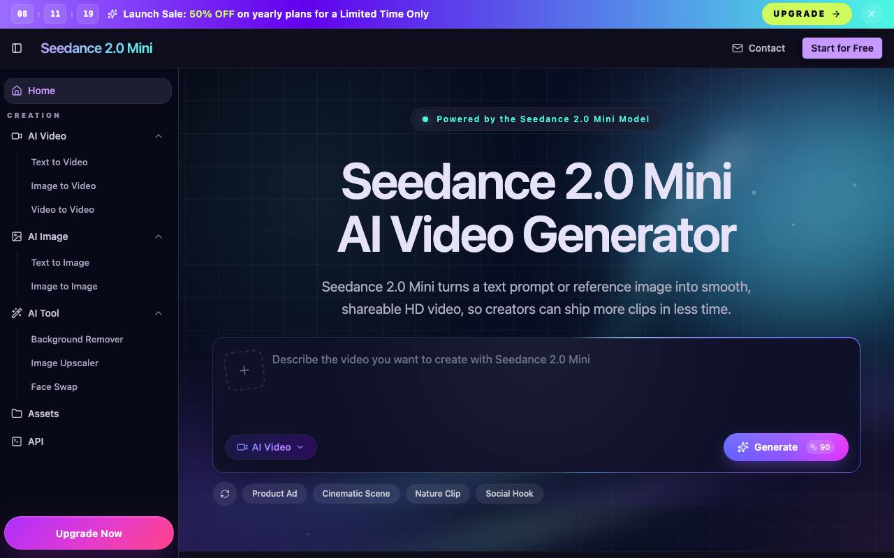 Seedance 2 Mini screenshot