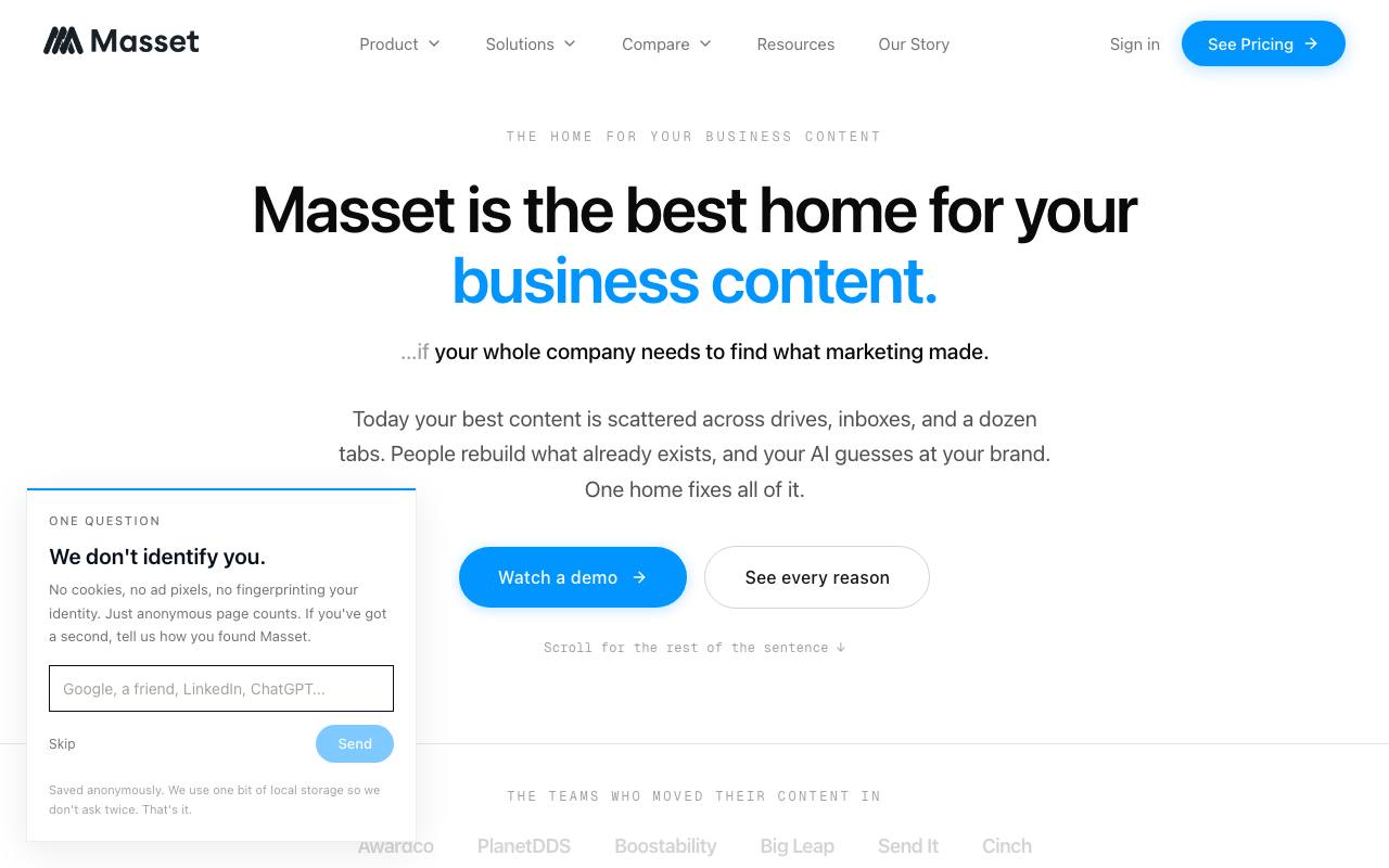 Masset screenshot