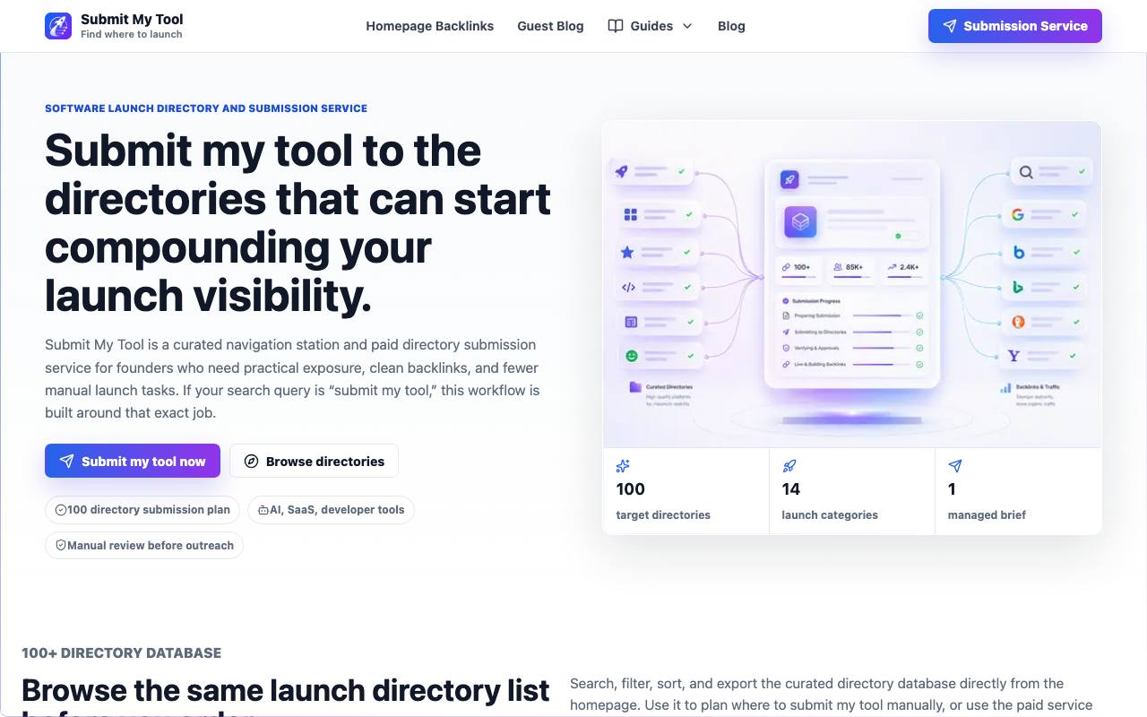 submit my tool screenshot