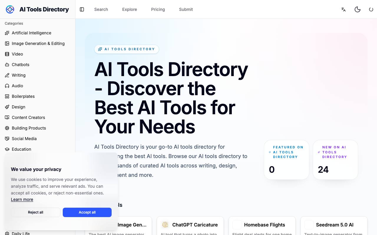 AI Tools Directory screenshot