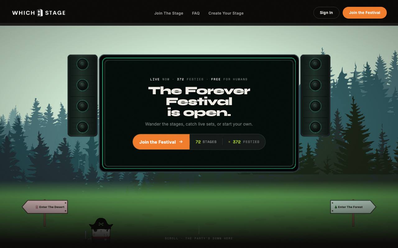WhichStage screenshot