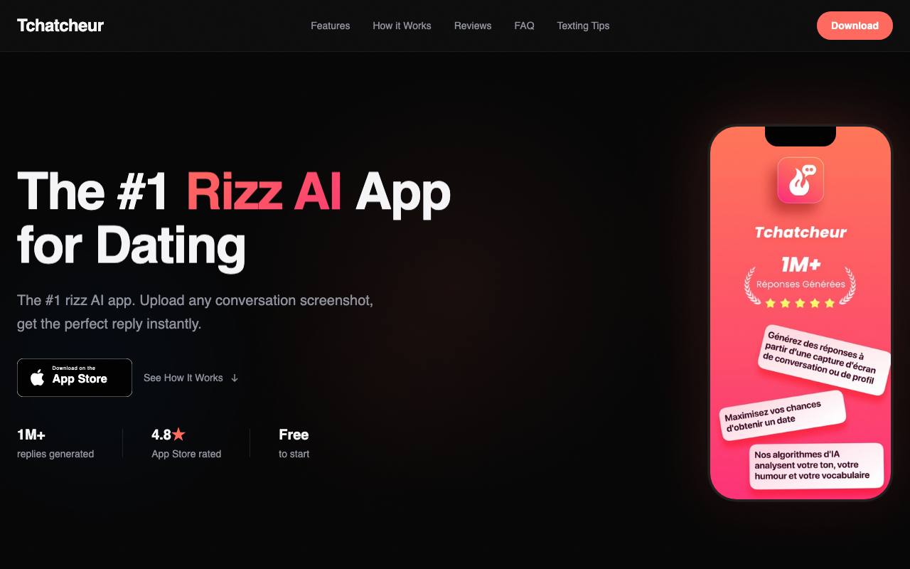 Rizz app – Tchatcheur screenshot