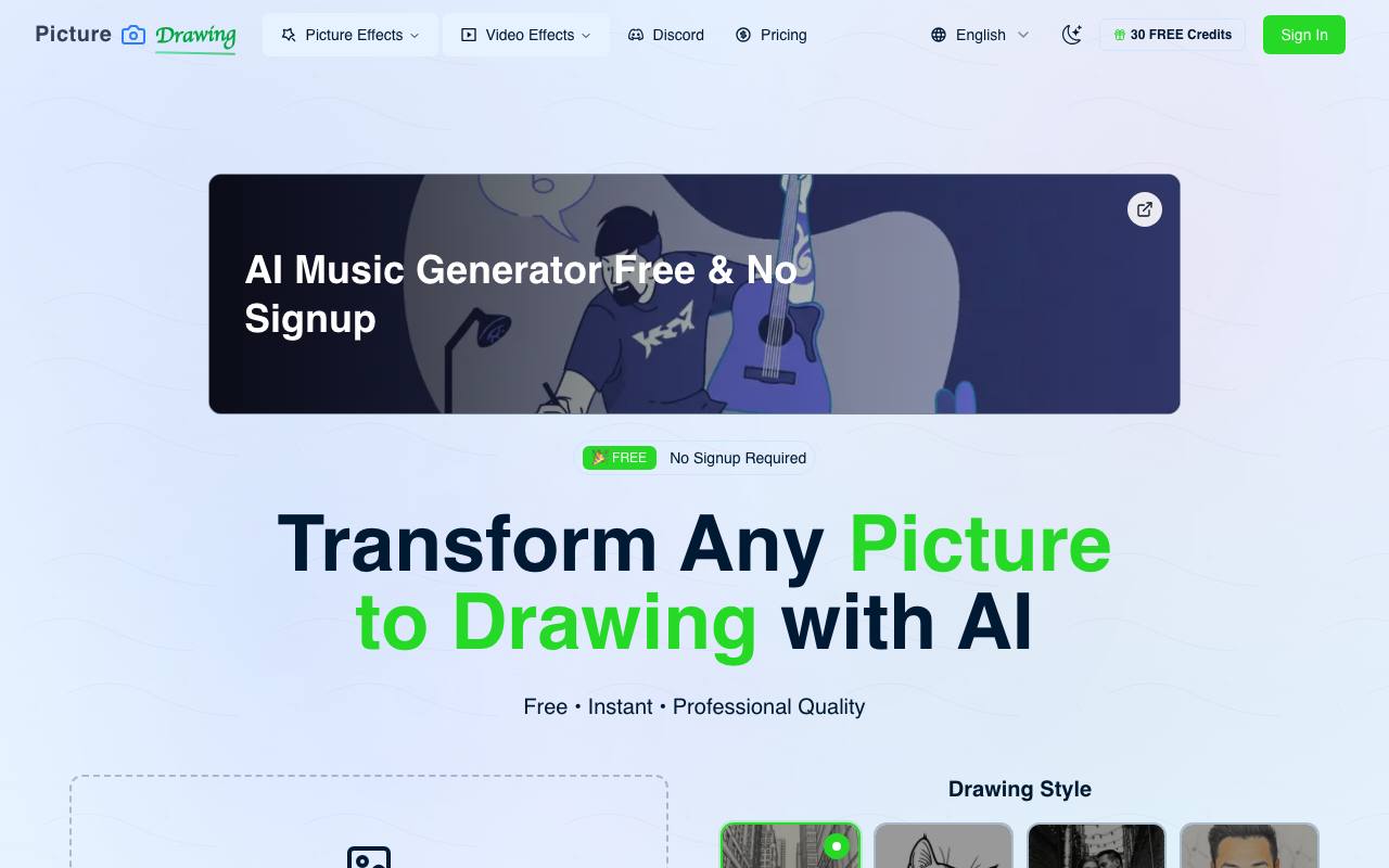 Picture to Drawing screenshot