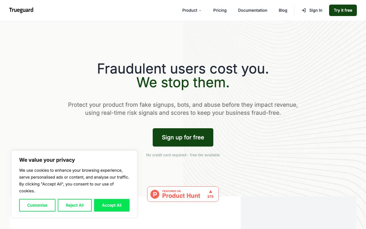 Trueguard screenshot