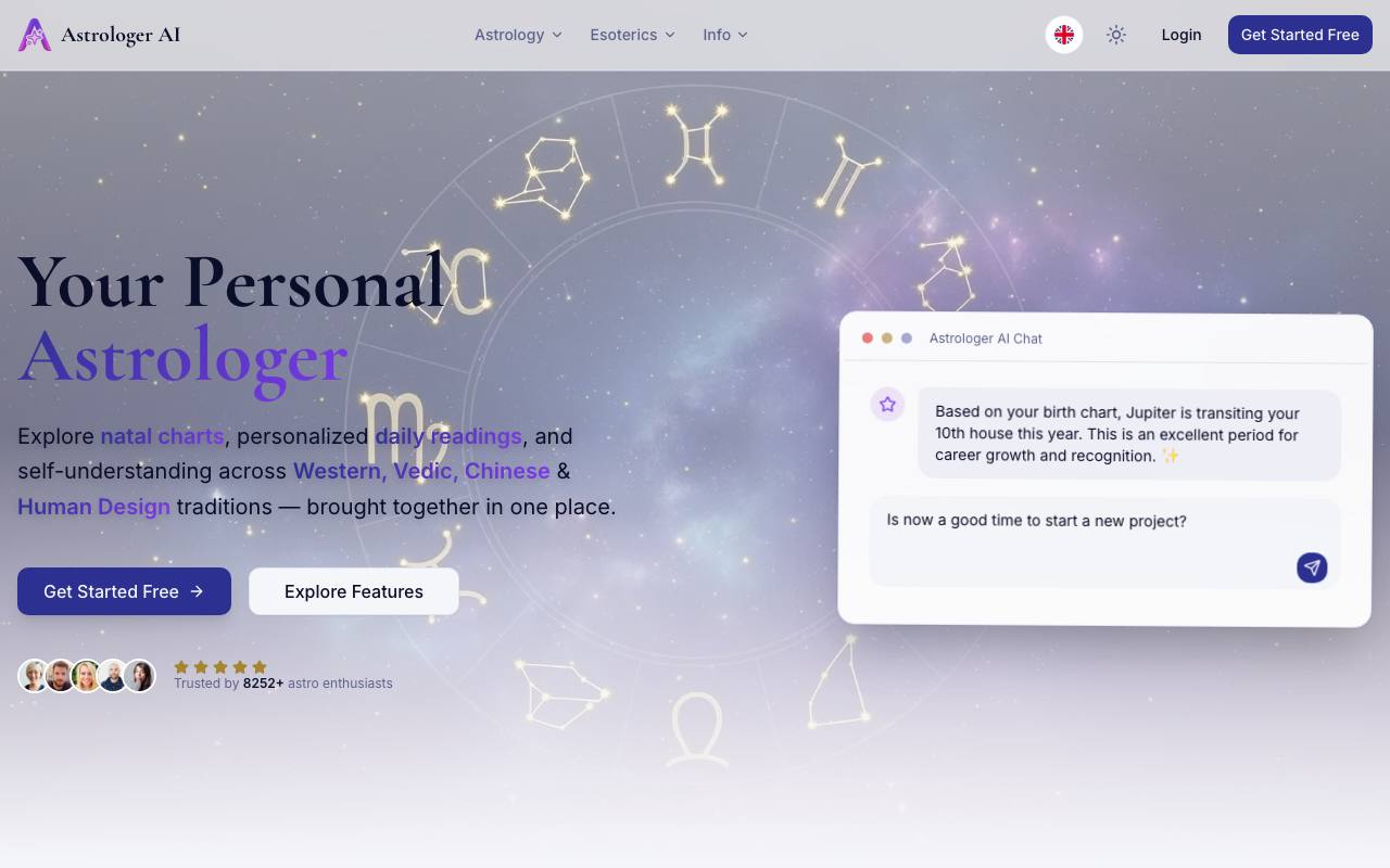 AstrologerAI screenshot