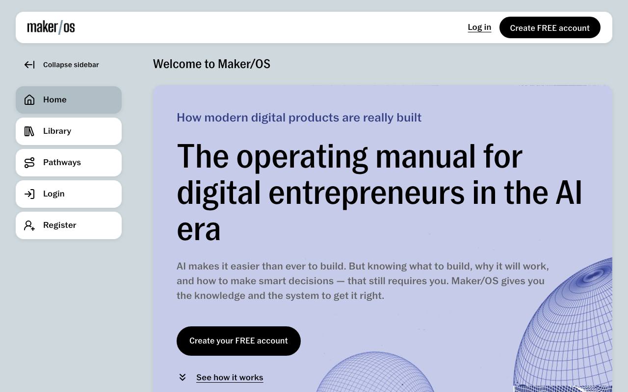 Maker/OS screenshot