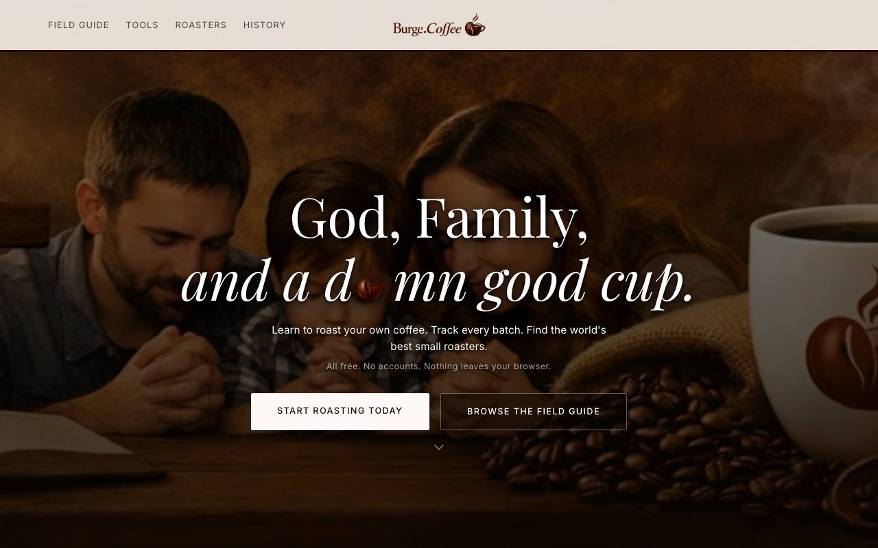 Burge Coffee screenshot