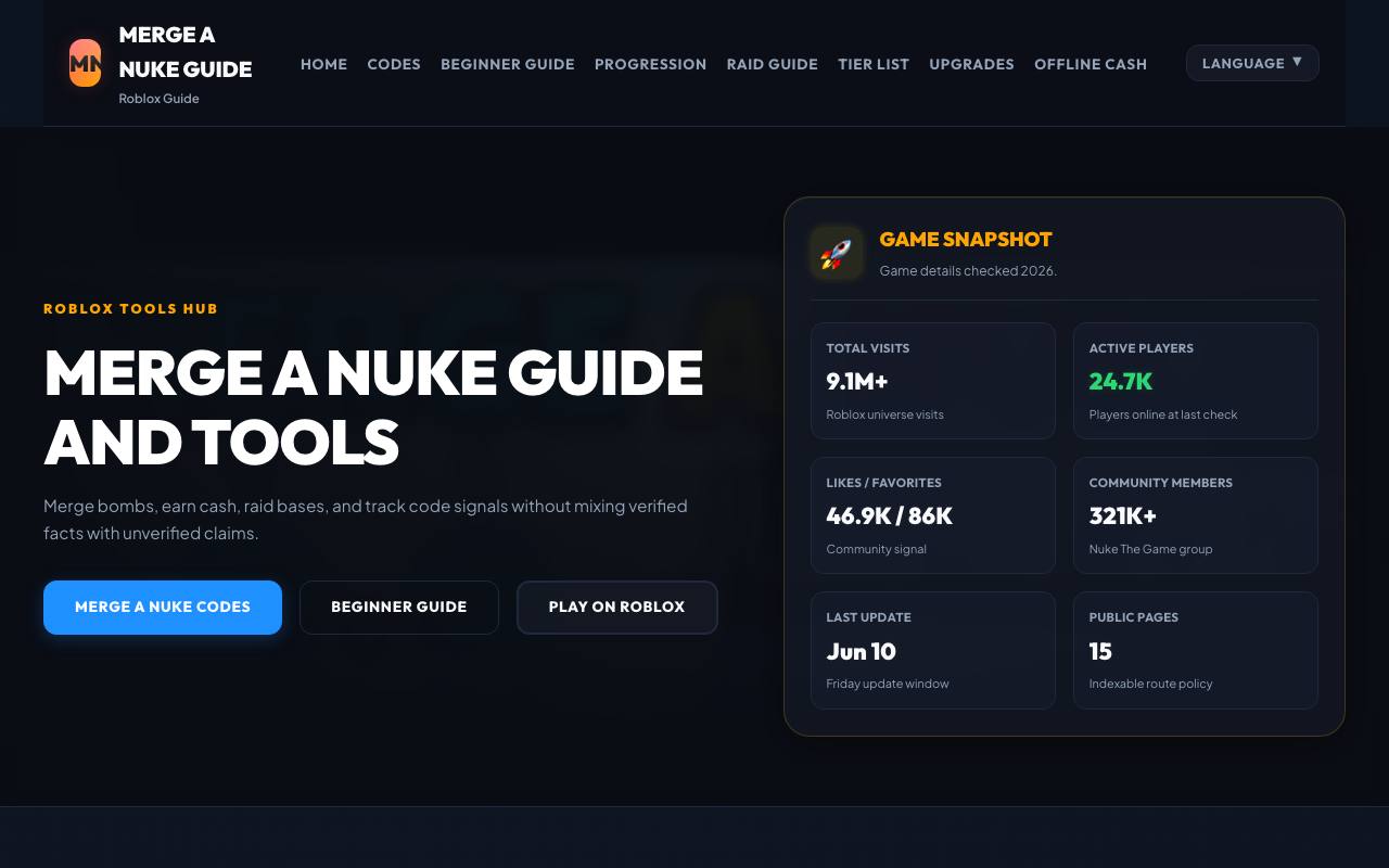 Merge a Nuke AI Guide & Tracker screenshot
