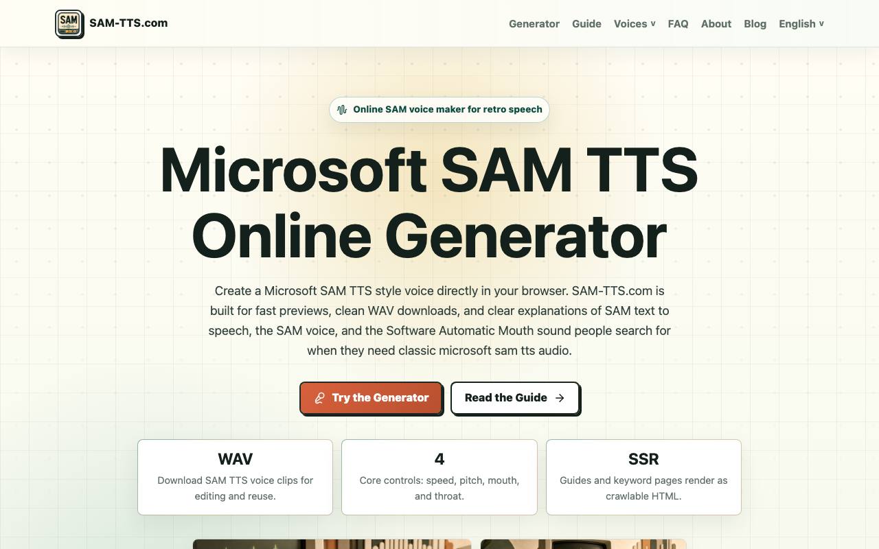 sam tts screenshot