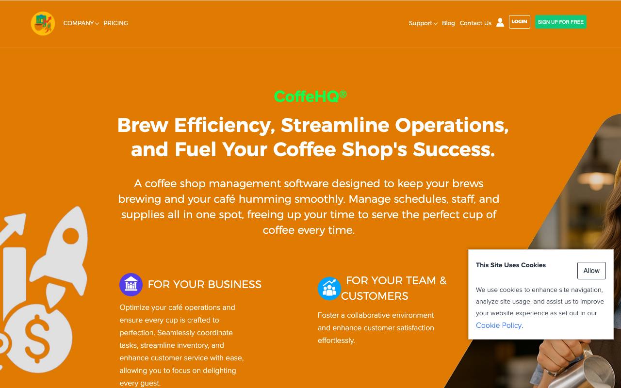Coffehq screenshot