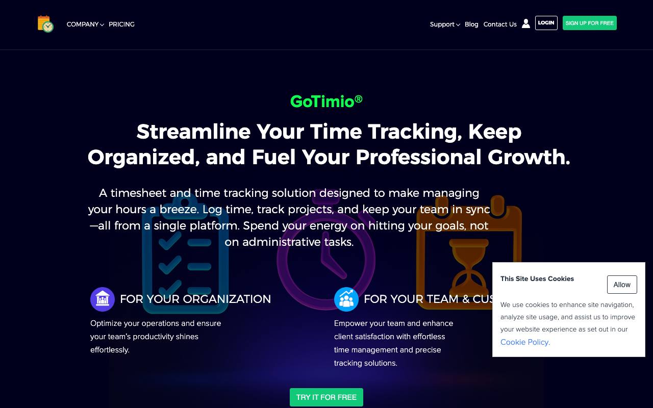 GoTimio screenshot