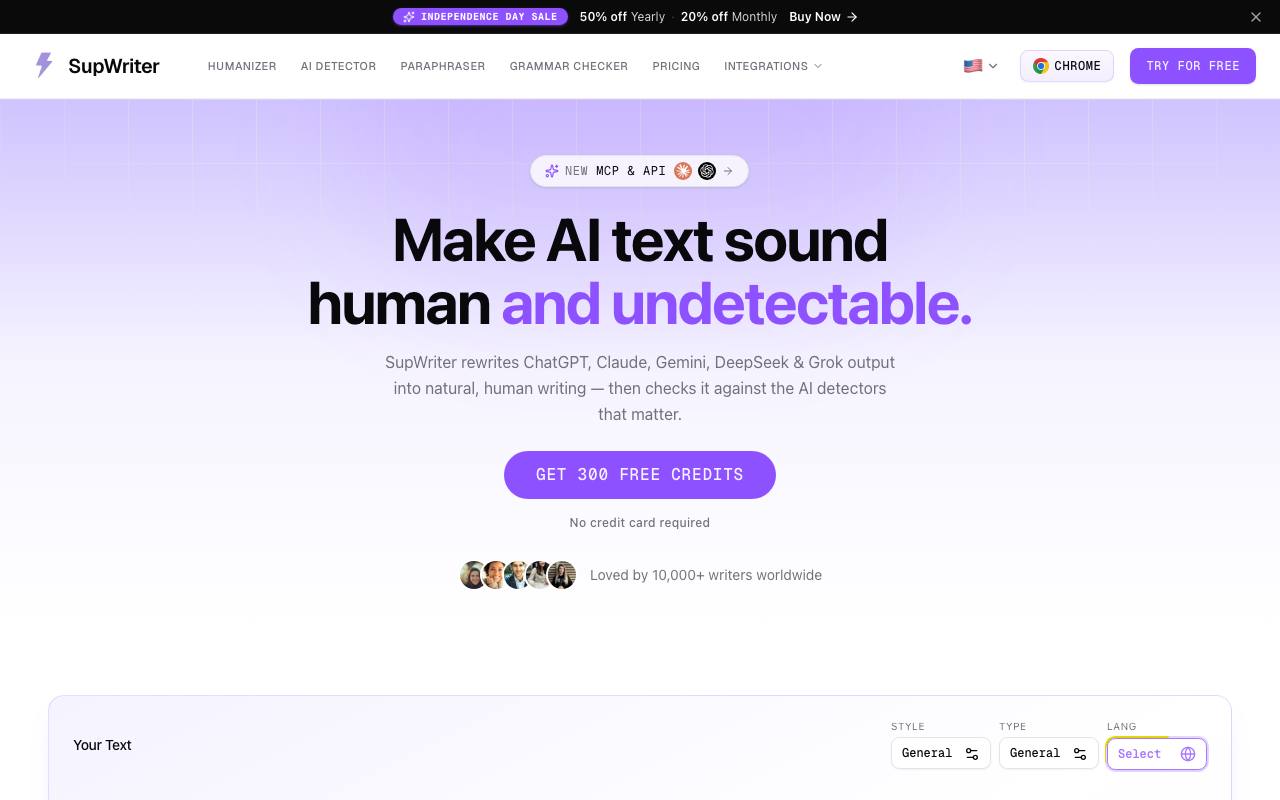 SupWriter screenshot