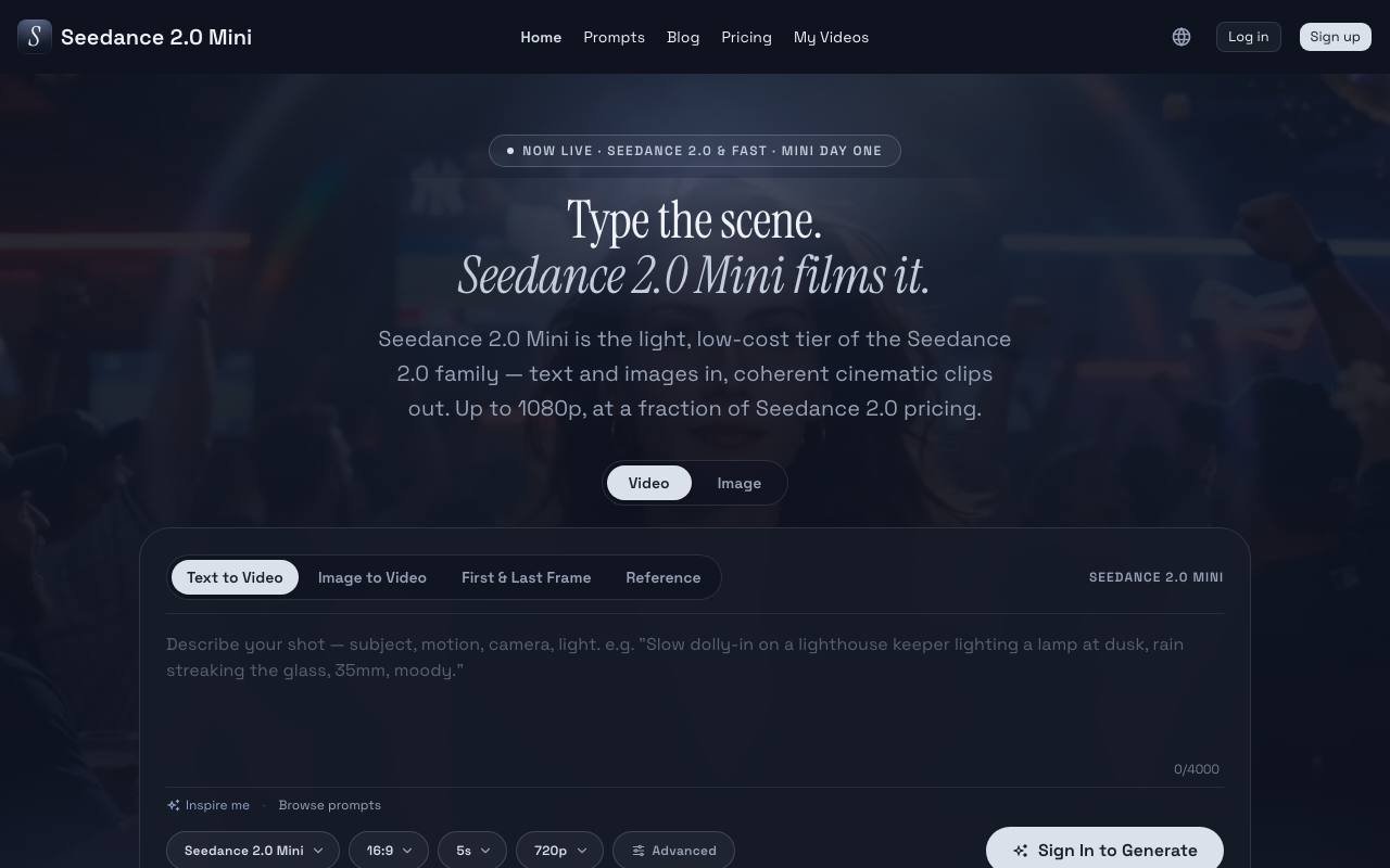 Seedance 2.0 Mini screenshot