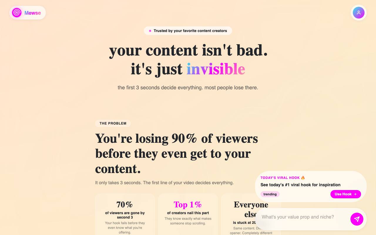 Mewse screenshot