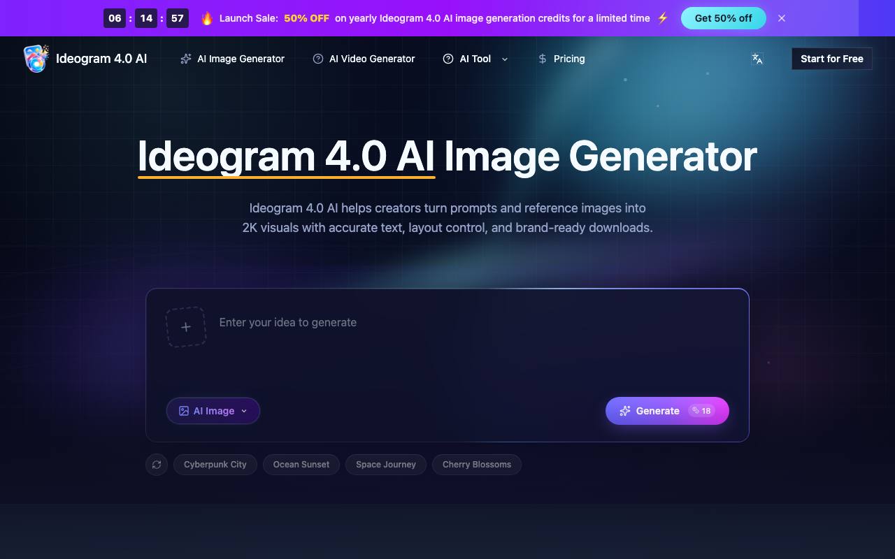 Ideogram 4.0 AI screenshot