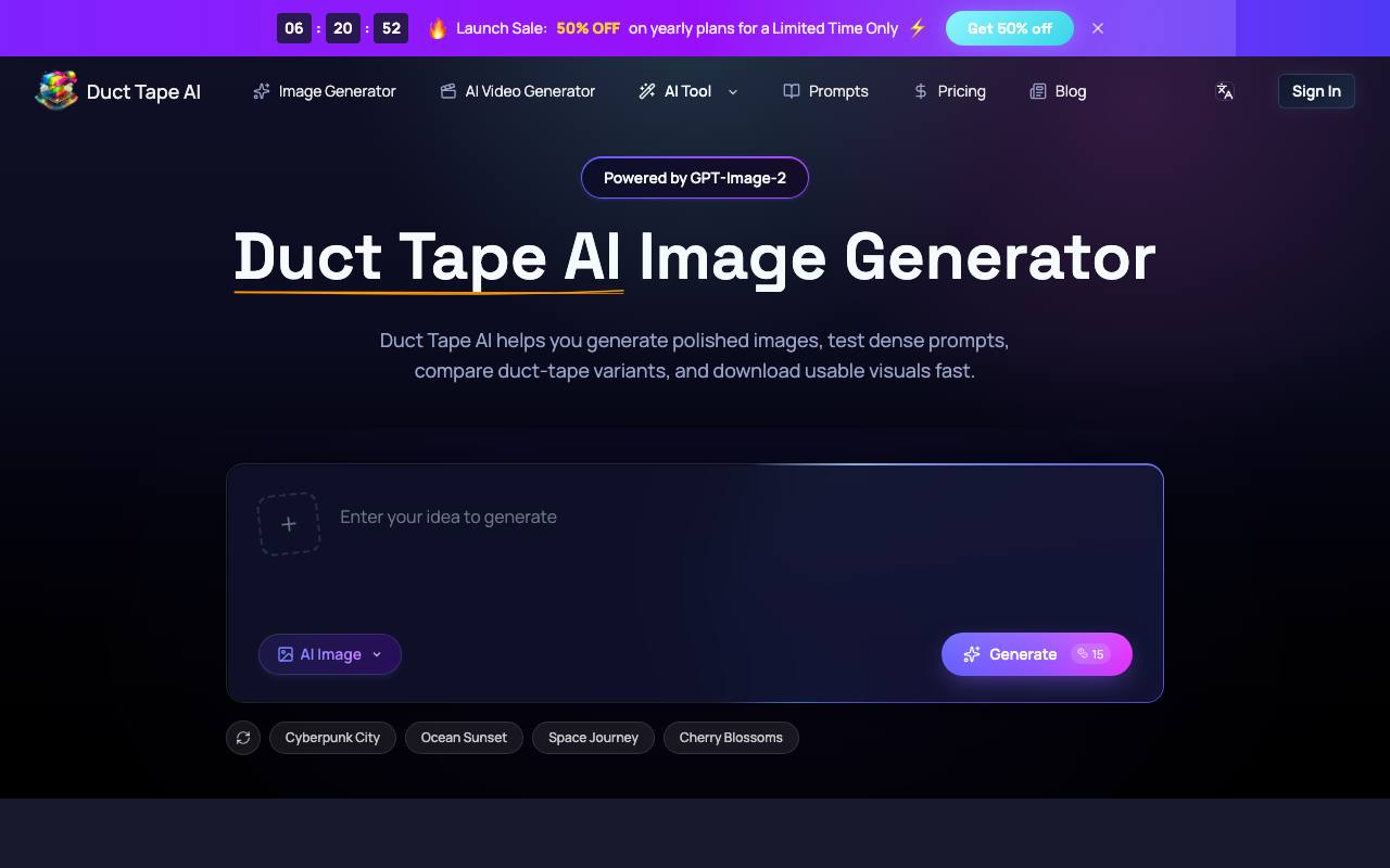 Duct Tape AI screenshot