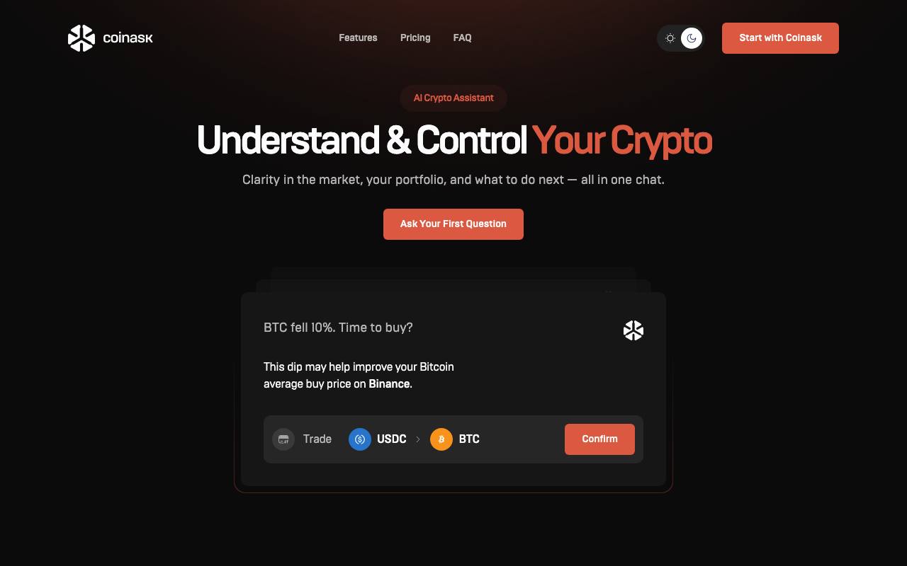 Coinask screenshot