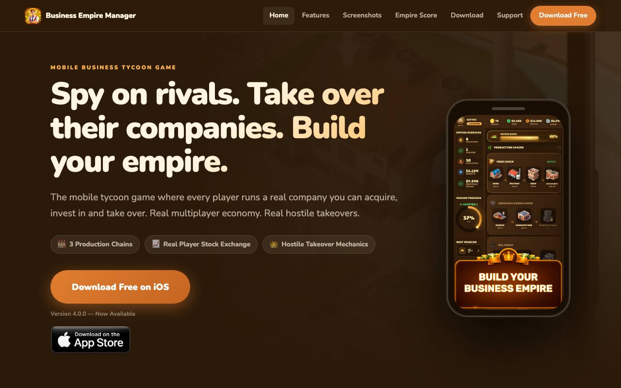 Business Empire Manager screenshot