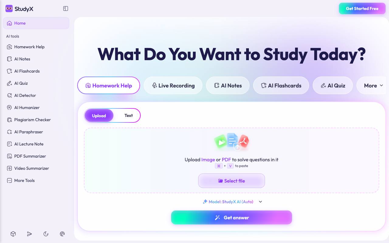 StudyX screenshot