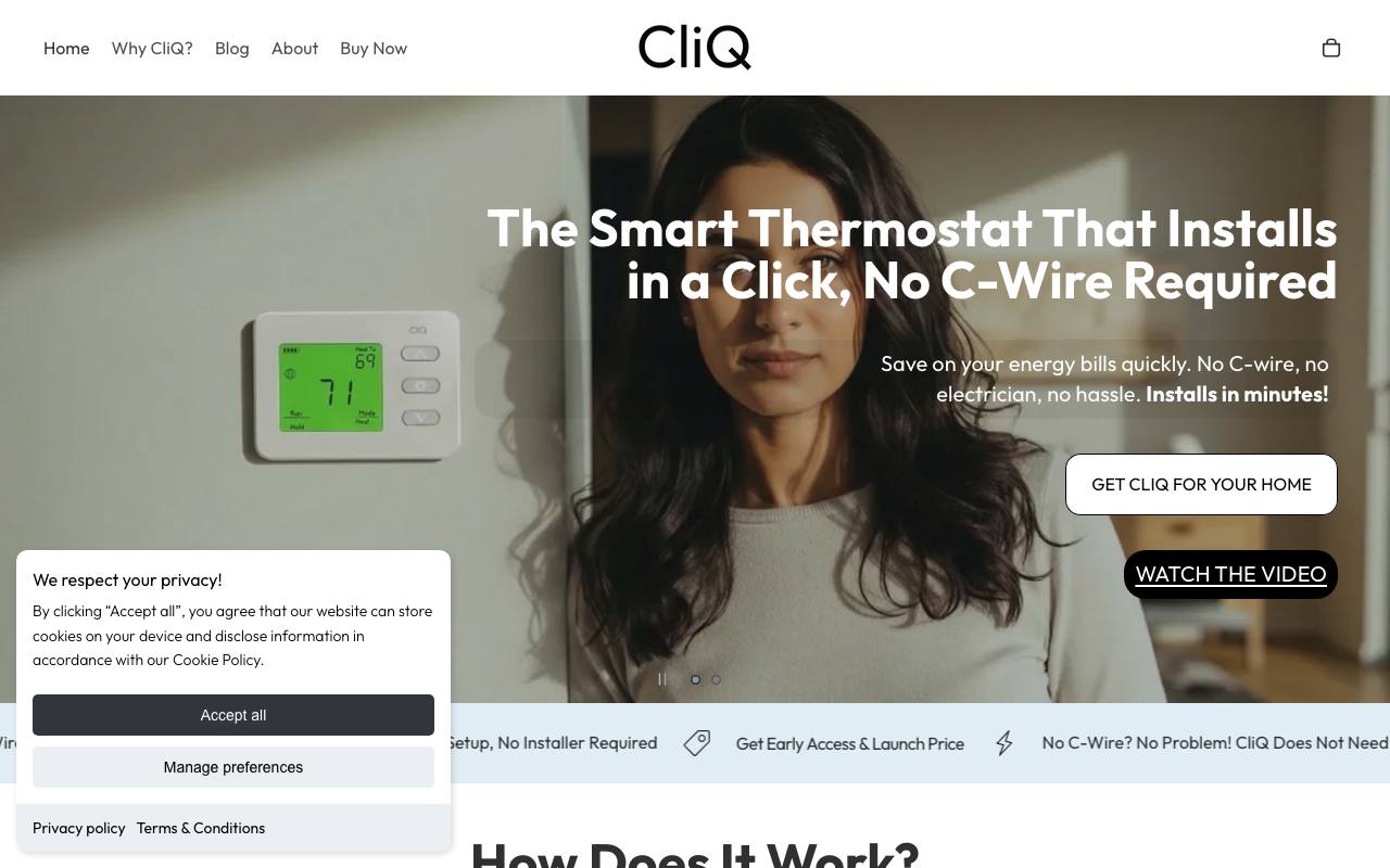 CliQ For Home screenshot