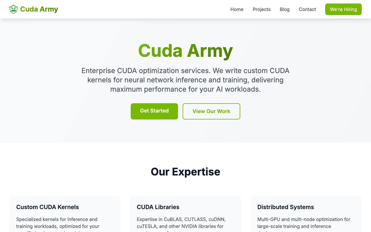 CUDA Army screenshot
