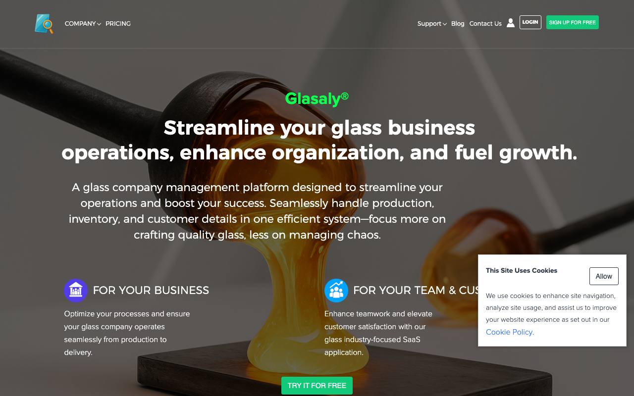 Glasaly screenshot