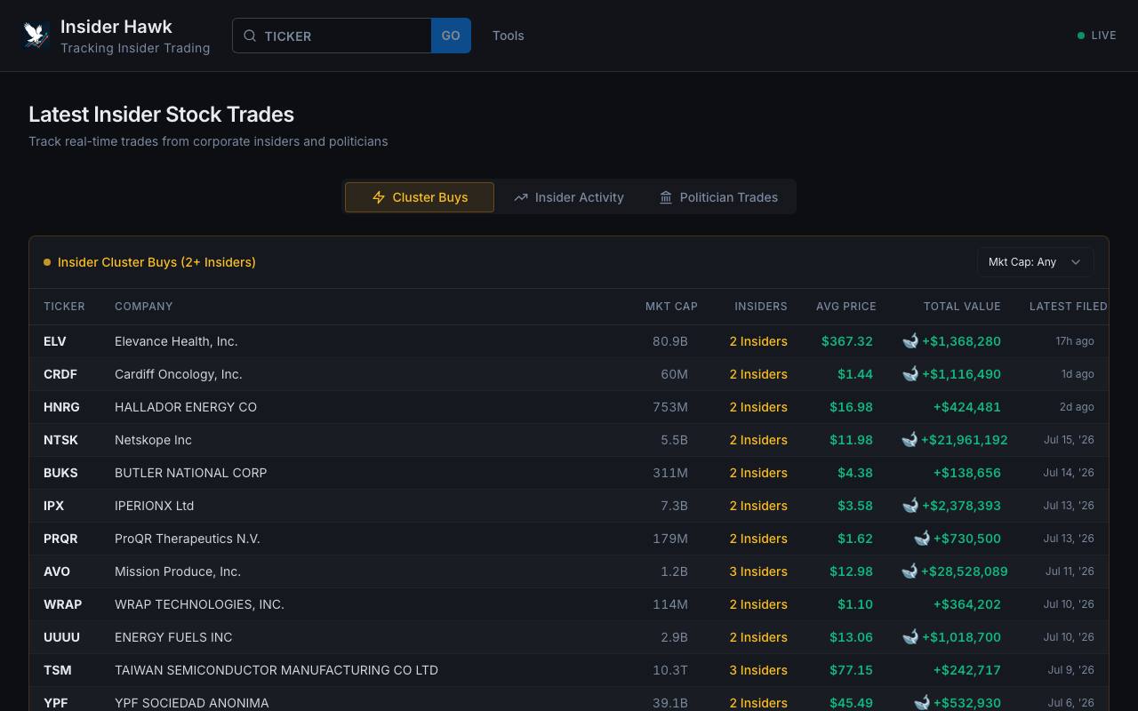 Insider Hawk screenshot