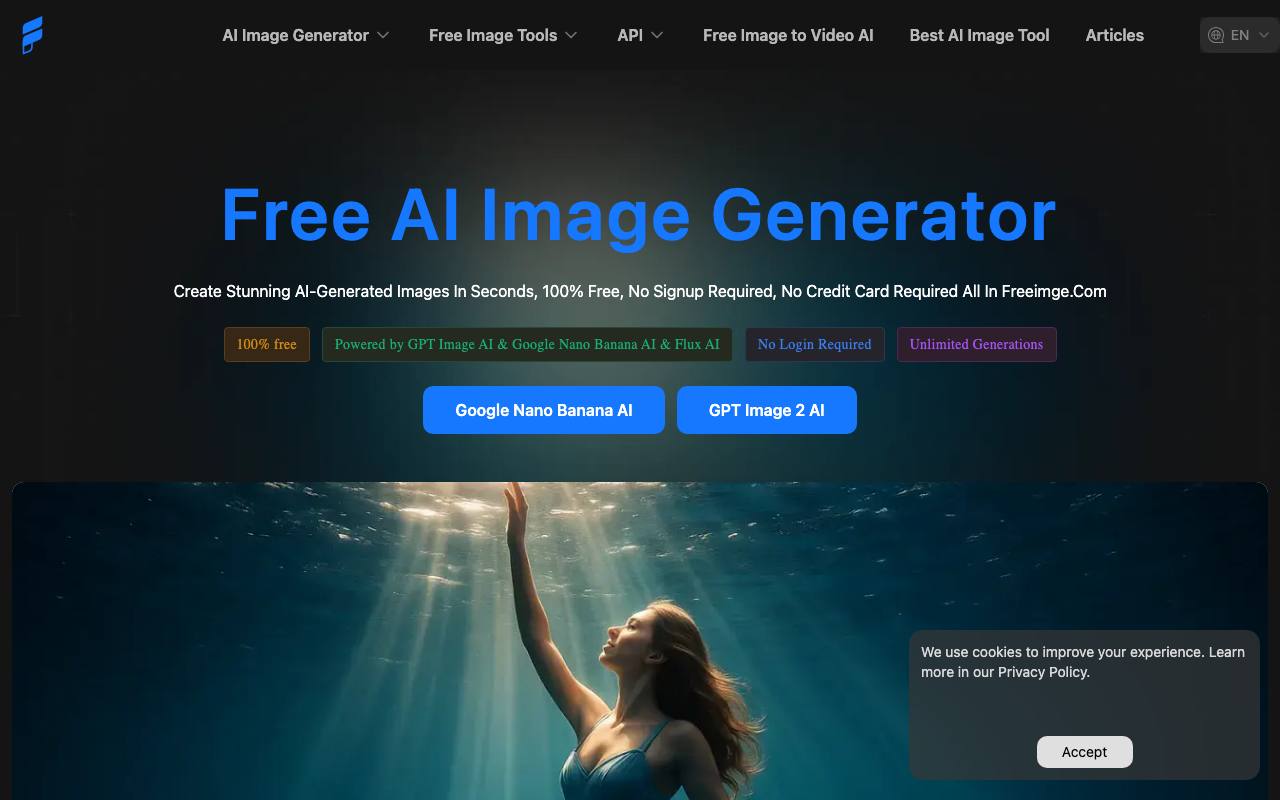 Free AI Image Generator screenshot