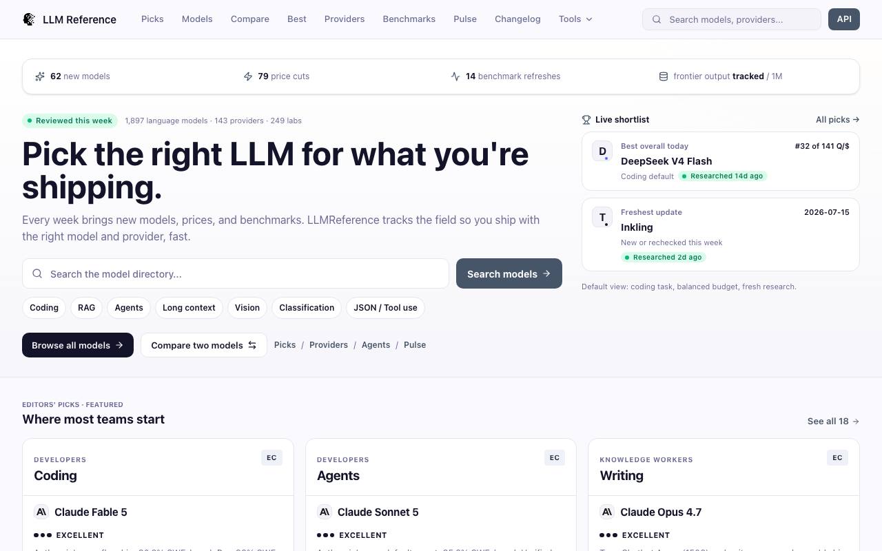 LLM Reference screenshot