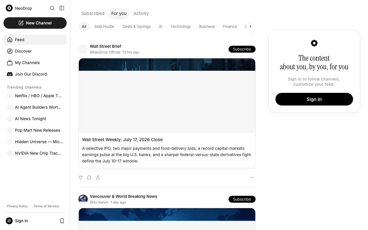 NeoDrop screenshot