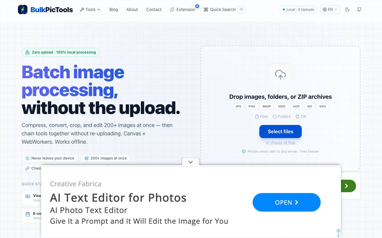 BulkPicTools screenshot