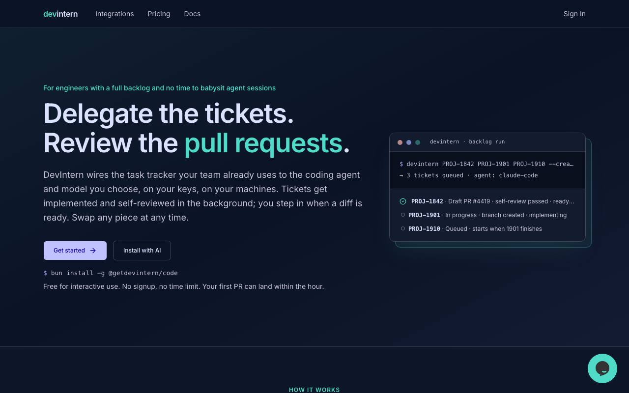devintern screenshot