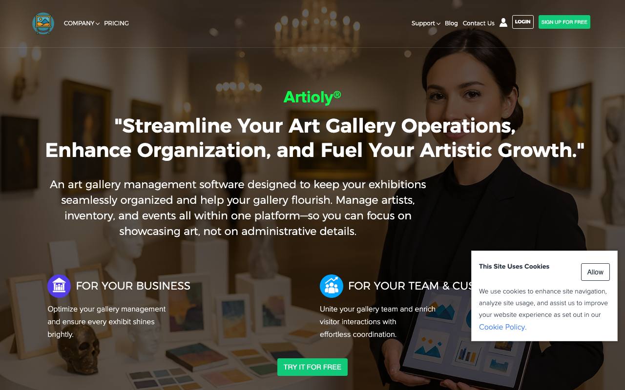 Artioly screenshot