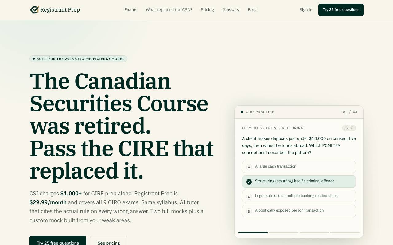 CIROExam screenshot