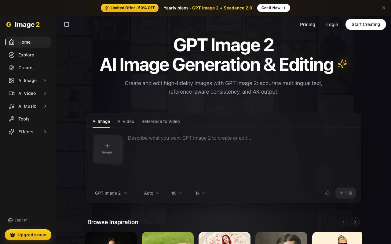 GPT Image 2 – Advanced Image 2 screenshot