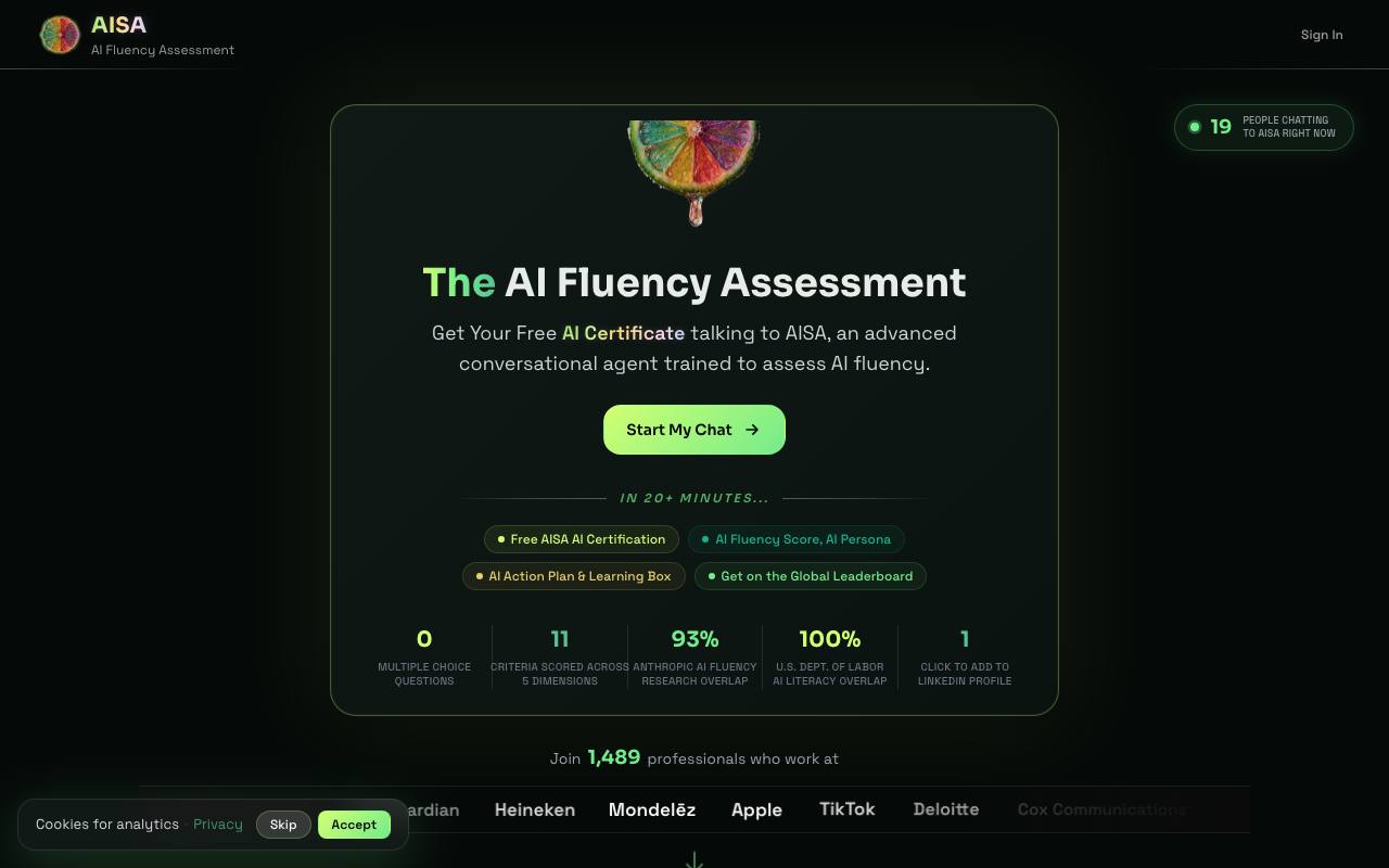 AISA screenshot