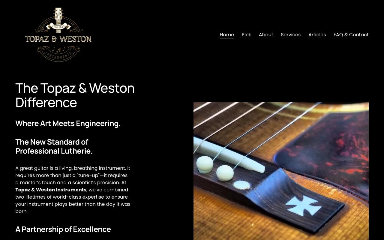 Topaz & Weston Instruments LLC screenshot